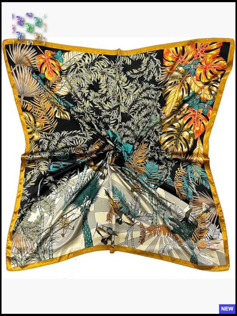 Satin Square Hair Scarf Wrap for Sleeping Turban Head Wrap Bandana